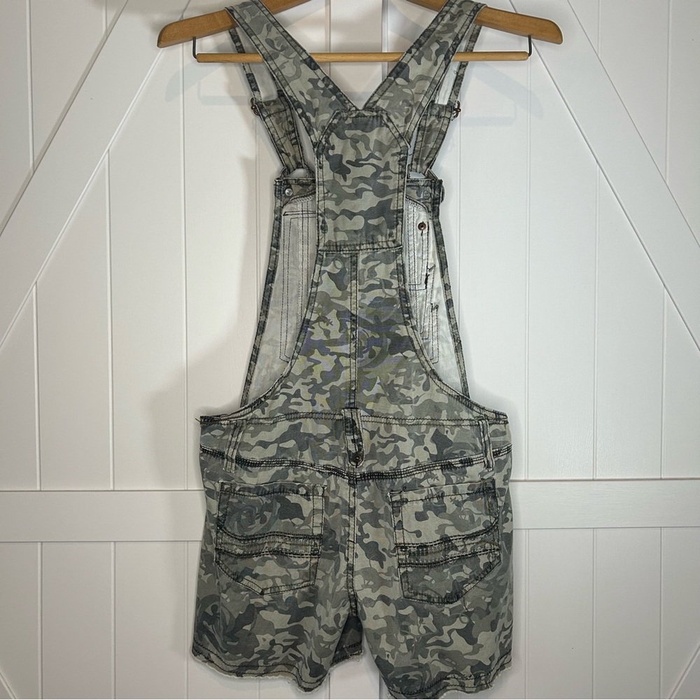 Y2K NOBO‎ Camo Short Overalls Size 3 - Picture 2 of 5